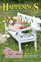 Happenings Magazine Cover May 2017 Issue with article about New Hope and the Wedgwood Inn